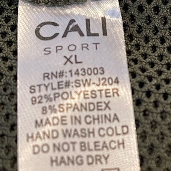 Cali Sport - Olive Green Mesh Hoodie - Picture 9 of 10